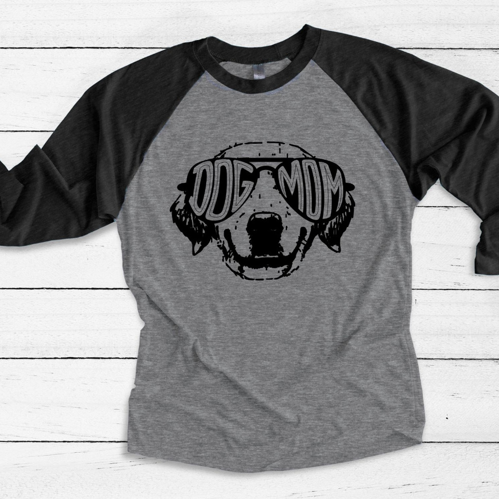 Dog Mom Baseball Tee